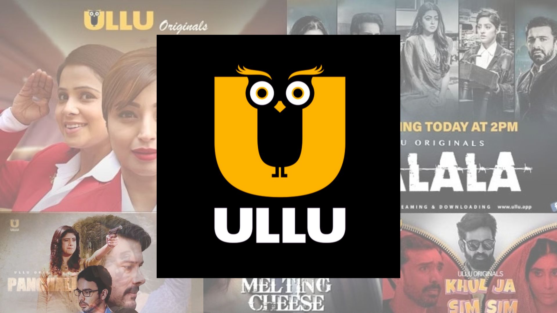 Ullu App logo blurred on a smartphone screen, symbolizing its recent ban and streaming disruption.