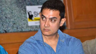 Police vehicles outside Aamir Khan’s Mumbai residence as his team issues clarification.