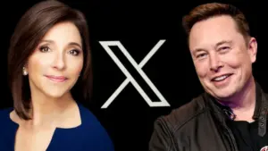 Yaccarino with musk during her time at X