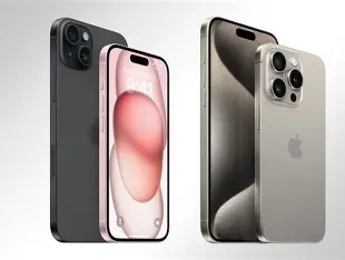 Apple iPhone 15 2025 with Dynamic Island, USB-C port, 48MP camera, and matte finish design