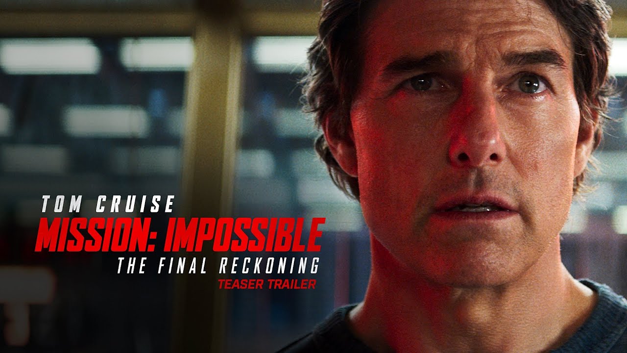 Ethan Hunt clings to a helicopter mid-air during a critical escape scene in Mission: Impossible – The Final Reckoning.