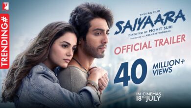 Abet shot of Ahaan Panday and Aneet Padda from Saiyaara trailer