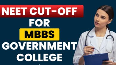 Students checking NEET 2025 results for government MBBS college cutoff scores and admission eligibility.