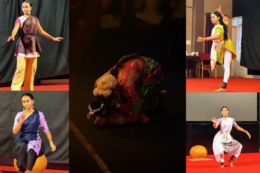 Remona Pereira performing Bharatanatyam during her seven-day world record marathon in Mangaluru.