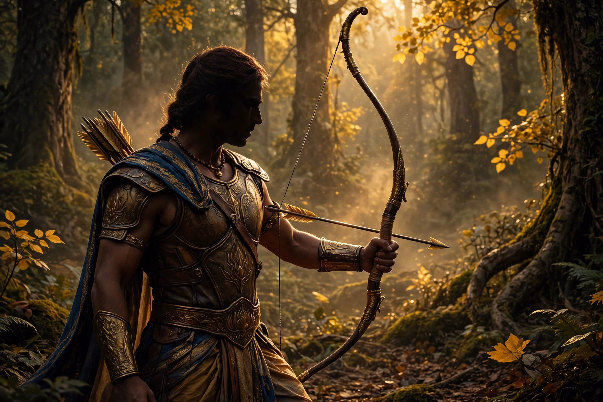 Ranbir Kapoor as Ram in the newly released poster of the mythological epic Ramayana