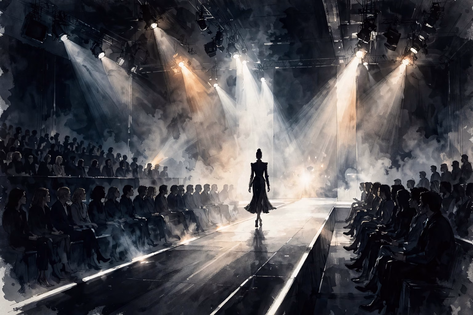 Lakme Fashion Week Winter/Festive 2026 Begins Today: Six Days of Runways, Opening Show and Amit Aggarwal Grand Finale Models walking a brightly lit fashion runway in front of a packed front row audience