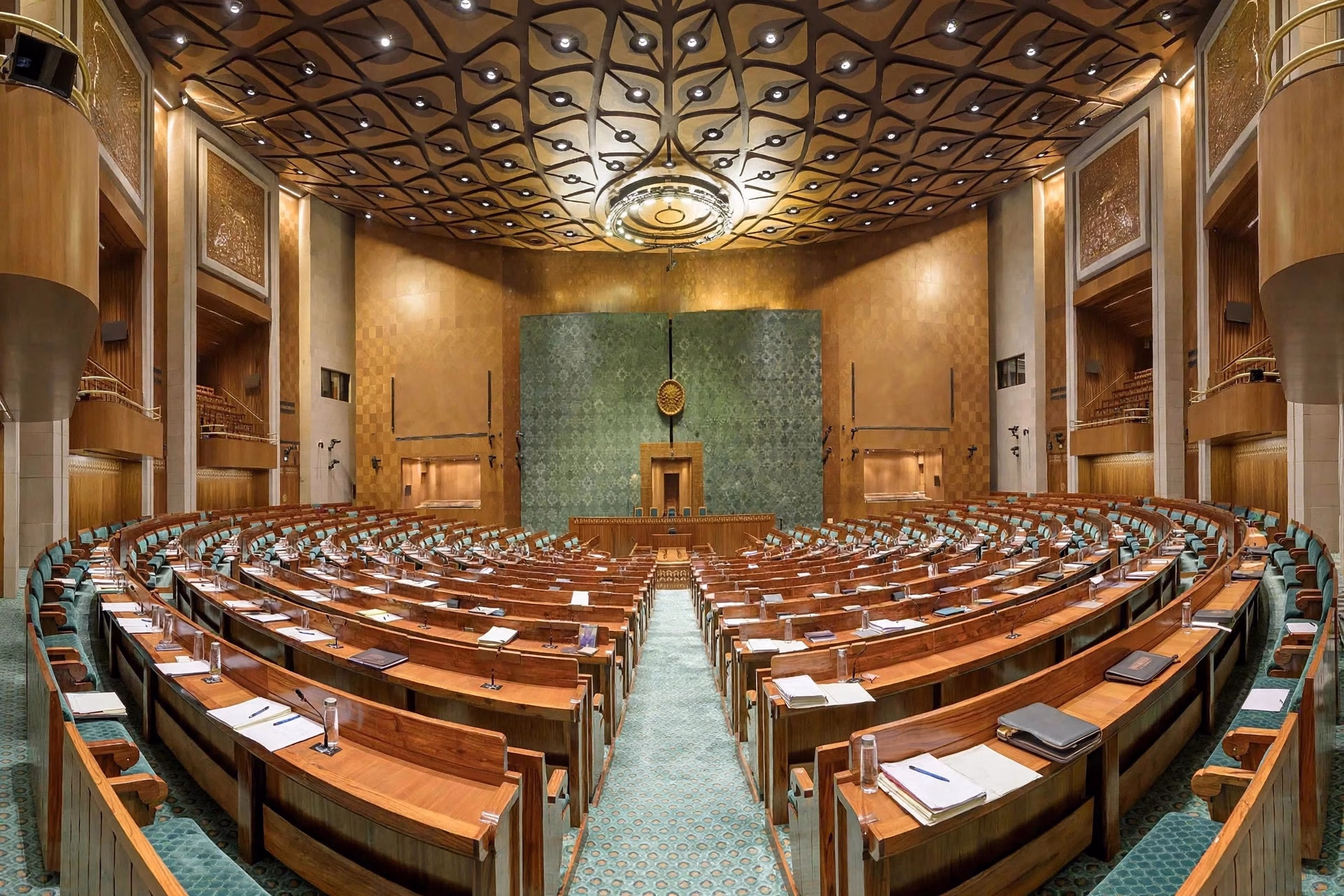Parliament House in New Delhi, where L. Murugan served as a Rajya Sabha member