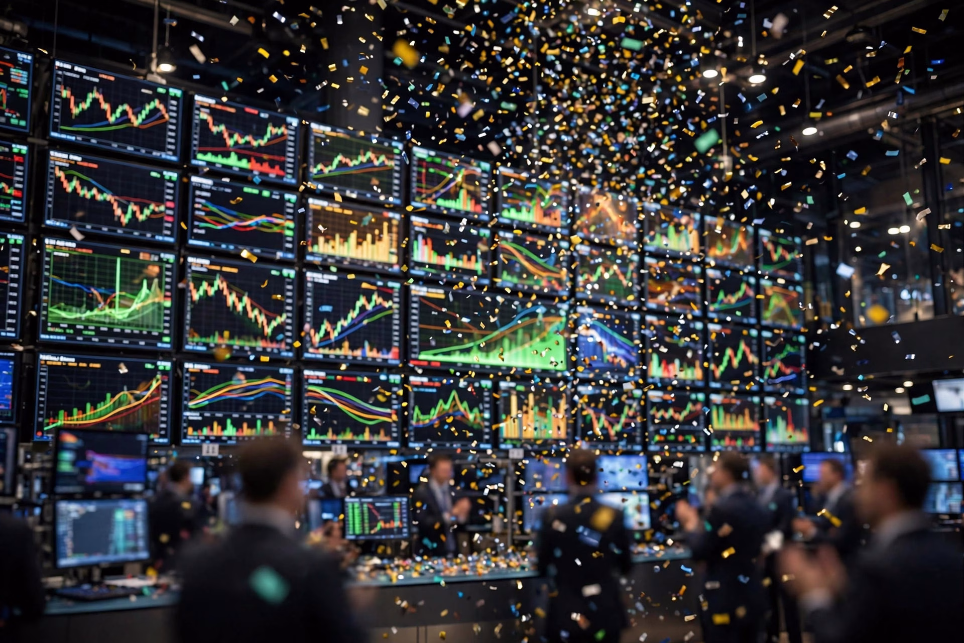 Stock market trading screen showing IPO subscription data