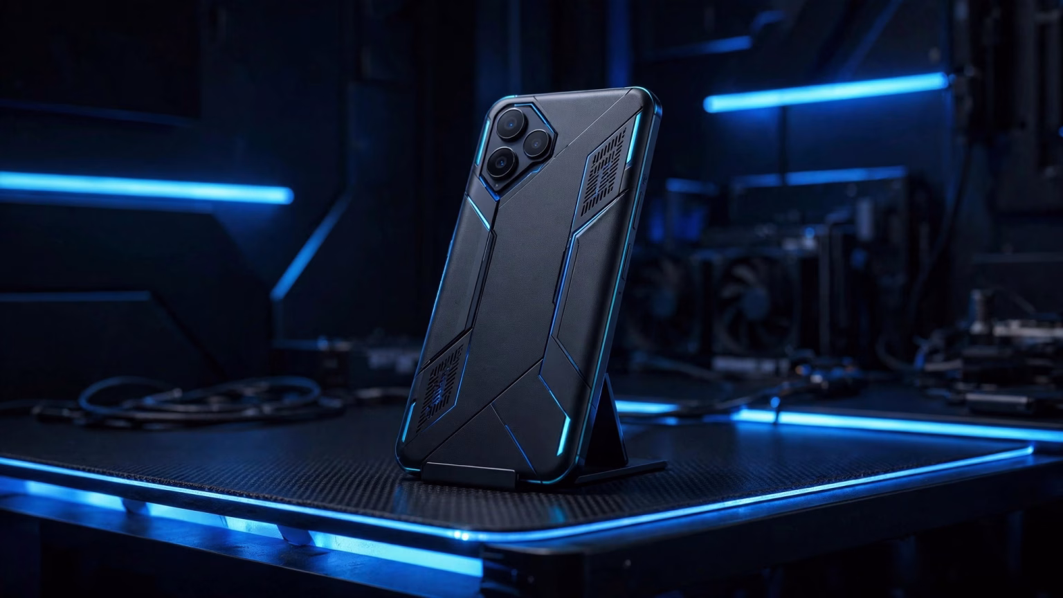 iQOO Neo 12 to Launch on October 28 With 9,000mAh Battery and Snapdragon 8 Elite Gen 5 Illustrative landscape render of a modern gaming smartphone with bold camera module design