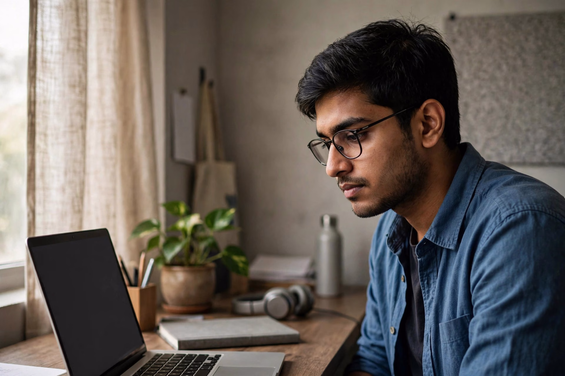 IT professionals at work in an Indian office amid an uncertain software-jobs outlook
