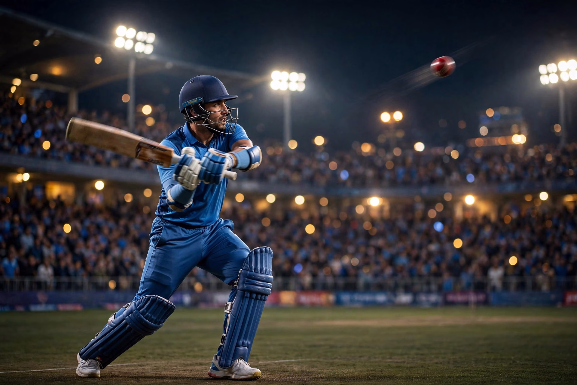 Indian batters hitting big shots during the high-scoring third T20I at Indore